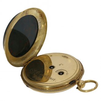 Swiss 18 carat gold rare lépine watch with chatelaine Circa 1850 Swiss 18 carat gold rare lépine watch with chatelaine Circa 1850