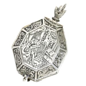 Rare French silver Renaissance neck watch Circa 1635