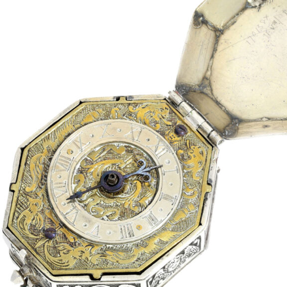 Rare French silver Renaissance neck watch Circa 1635 Rare French silver Renaissance neck watch Circa 1635