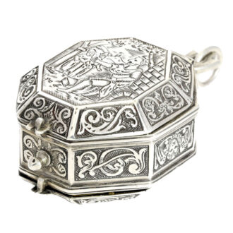 Rare French silver Renaissance neck watch Circa 1635