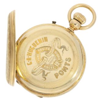 Swiss gold enamel watch “La Madonna della Sedia” Circa 1865