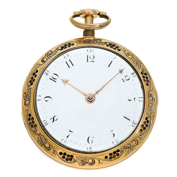 English gold quarter repeating à toc verge watch Circa 1781-1808 English gold quarter repeating à toc verge watch Circa 1781-1808