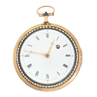 French gold verge with pearls on both sides Circa 1800