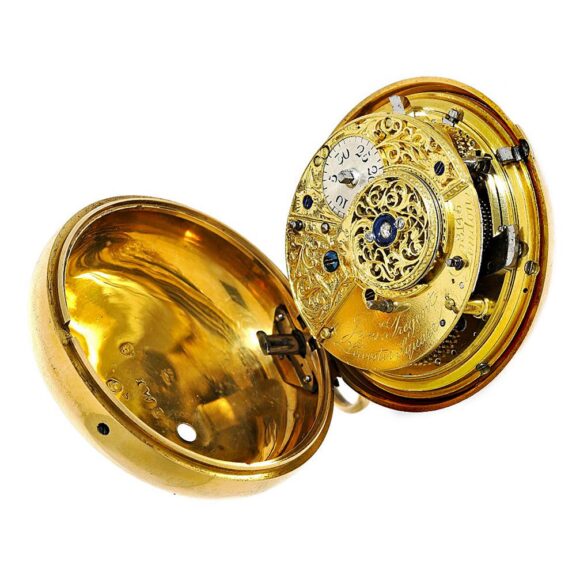 English gold quarter repeating à toc verge watch Circa 1781-1808 English gold quarter repeating à toc verge watch Circa 1781-1808