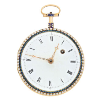 French gold verge with pearls on both sides Circa 1800