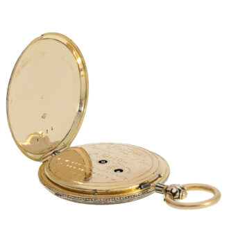 German super flat gold hunting cased cabriolet watch Circa 1830 German super flat gold hunting cased cabriolet watch Circa 1830