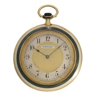 Swiss 18 carat gold and enamel Cartier style watch Circa 1920