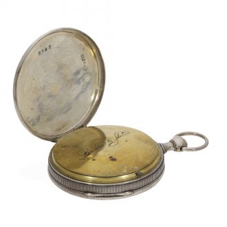 Swiss silver repeating verge with Jacquemarts automaton Circa 1820