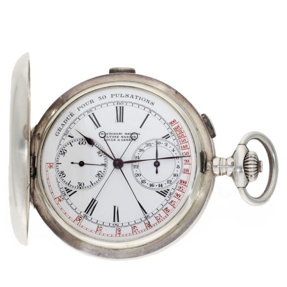 Swiss silver anker chronometer doctor's à goutte watch Circa 1915