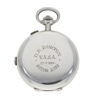 Swiss silver anker chronometer doctor's à goutte watch Circa 1915