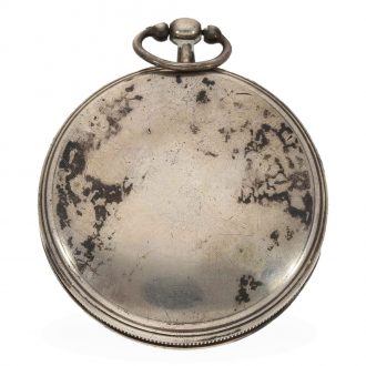 French silver verge escapement watch with two calendars Circa 1795