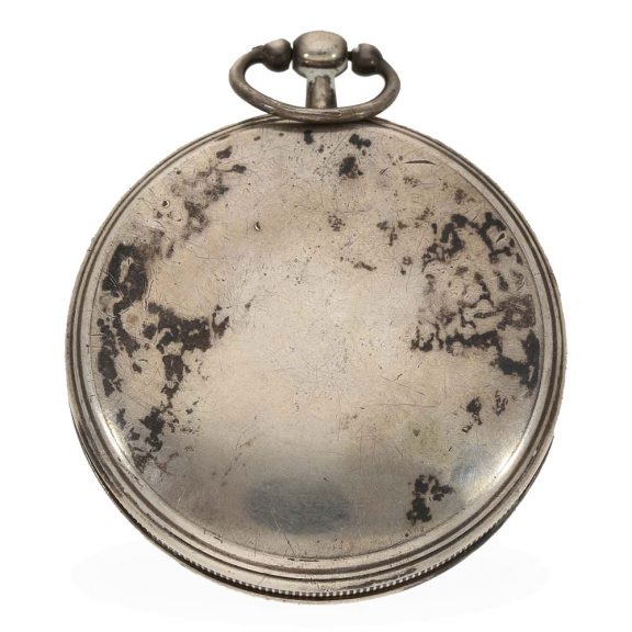 French silver verge escapement watch with two calendars Circa 1795 French silver verge escapement watch with two calendars Circa 1795