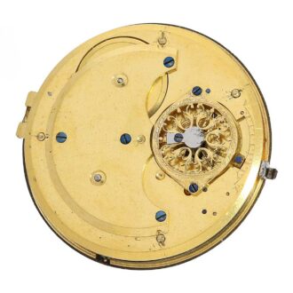 Swiss gold/enamel watch with pearls and rare caliber Circa 1815