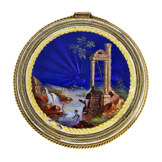 Swiss gold/enamel watch with special movement quality Circa 1830