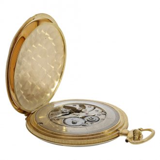 Swiss 18 carat gold full hunter case pocket watch Circa 1925