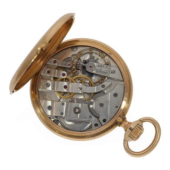 Swiss 18 carat gold exquisite pocket chronometer Circa 1885 Swiss 18 carat gold exquisite pocket chronometer Circa 1885