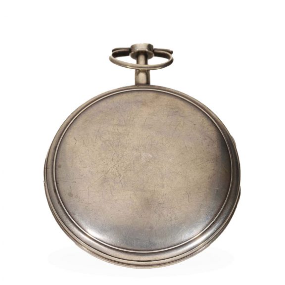 Swiss silver and very large early cylinder watch Circa 1780 Swiss silver and very large early cylinder watch Circa 1780