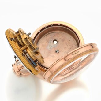 Fine Swiss gold trip repeater with self strike and date Circa 1800