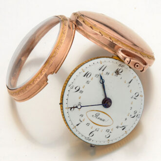 Fine Swiss gold trip repeater with self strike and date Circa 1800