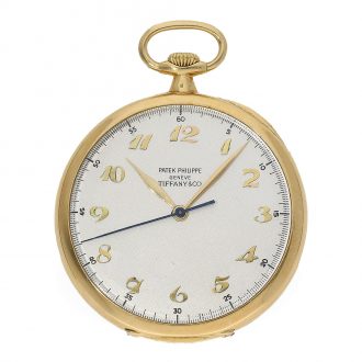 Swiss rare 18 carat gold dress watch with center seconds Circa 1942