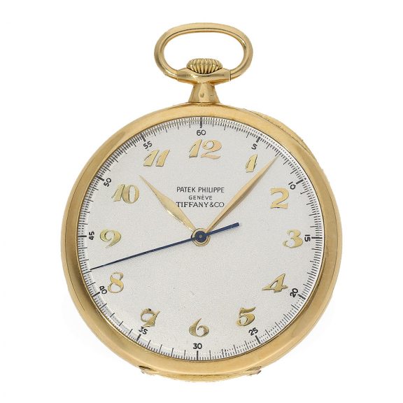 Swiss rare 18 carat gold dress watch with center seconds Circa 1942