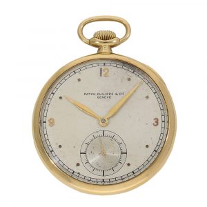 Swiss 18 carat gold Art Deco dress pocket watch Circa 1930