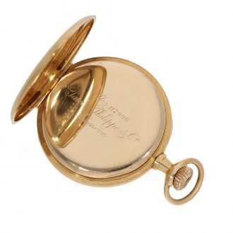 Swiss 18 carat gold anker chronometer in rare small size Circa 1905