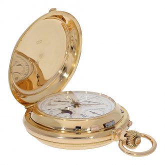 Swiss 18 carat gold impressive astronomical à goutte watch Circa 1900