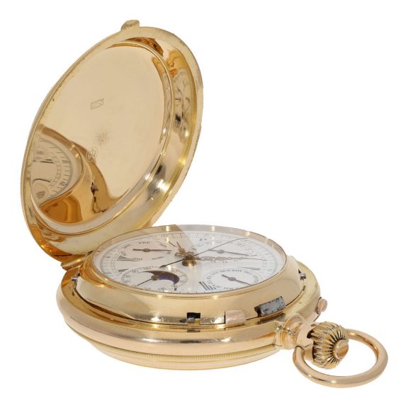 Swiss 18 carat gold impressive astronomical à goutte watch Circa 1900 Swiss 18 carat gold impressive astronomical à goutte watch Circa 1900