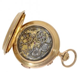 Swiss 18 carat gold impressive astronomical à goutte watch Circa 1900