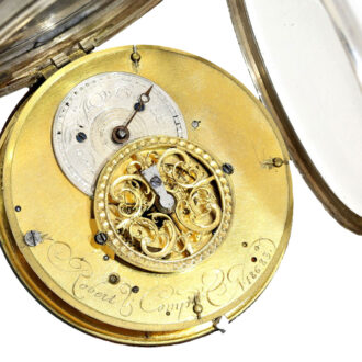 Rare French silver hunting with signs of zodiac Circa 1800