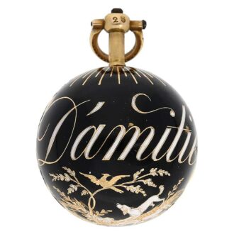 French gold/enamel "Boule de Genève" pocket watch Circa 1790