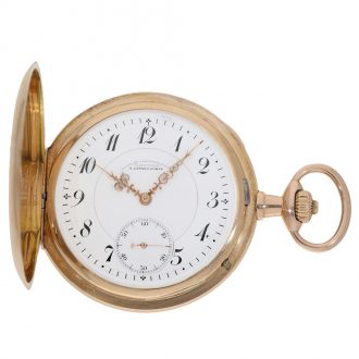 German 14 carat gold à goutte presentation watch Circa 1910