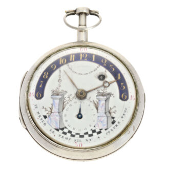 Rare French silver pocket watch with inscription Circa 1800