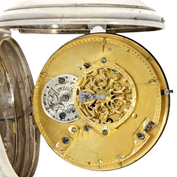 Rare French silver pocket watch with inscription Circa 1800 Rare French silver pocket watch with inscription Circa 1800