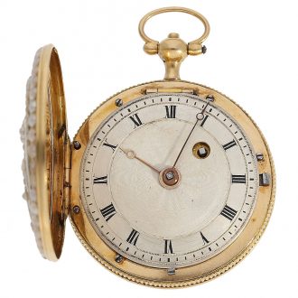 Exceptional fine and rare hunting case pocket watch Circa 1800 Exceptional fine and rare hunting case pocket watch Circa 1800