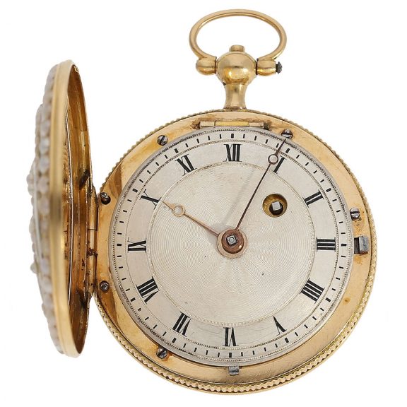 Exceptional fine and rare hunting case pocket watch Circa 1800 Exceptional fine and rare hunting case pocket watch Circa 1800