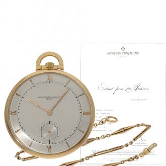 Swiss 18 carat gold lever watch with two colour dial Circa 1949
