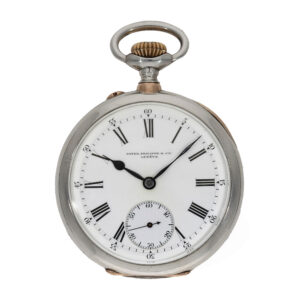 Swiss silver and gold anker chronometer pocket watch for the Brasilian market Circa 1909