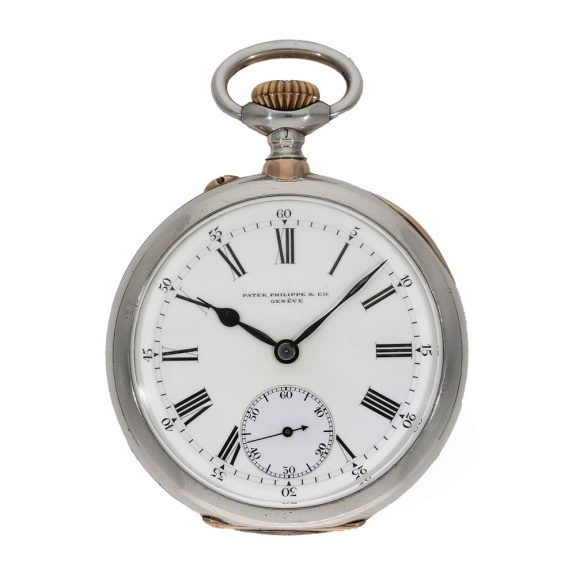 Swiss silver and gold anker chronometer pocket watch for the Brasilian market Circa 1909