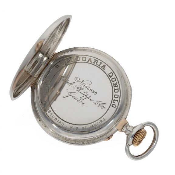 Swiss silver and gold anker chronometer pocket watch for the Brasilian market Circa 1909 Swiss silver and gold anker chronometer pocket watch for the Brasilian market Circa 1909