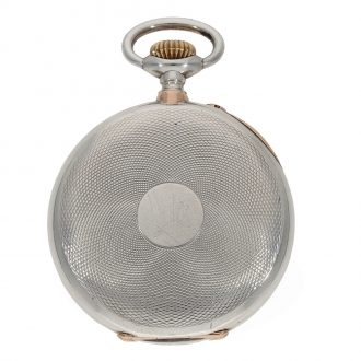 Swiss silver and gold anker chronometer pocket watch for the Brasilian market Circa 1909