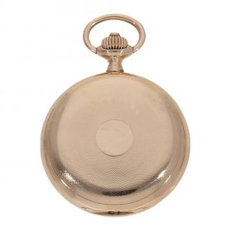 German 14 carat gold full hunter case watch with original box Circa 1899