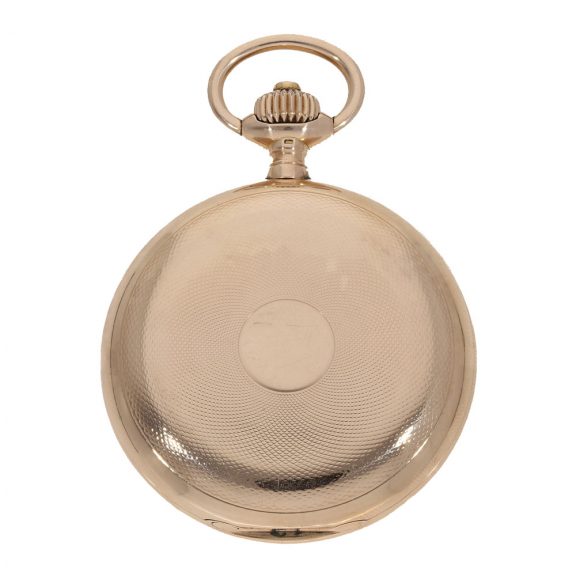 German 14 carat gold full hunter case watch with original box Circa 1899 German 14 carat gold full hunter case watch with original box Circa 1899