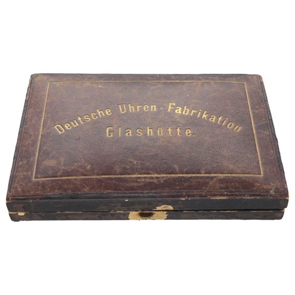 German 14 carat gold full hunter case watch with original box Circa 1899 German 14 carat gold full hunter case watch with original box Circa 1899