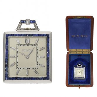 Swiss Art Deco dress watch with platinum open faced case Circa 1920
