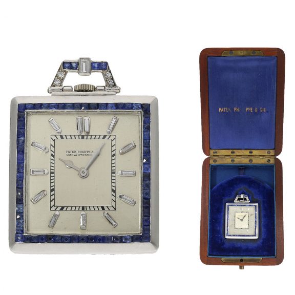 Swiss Art Deco dress watch with platinum open faced case Circa 1920