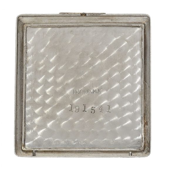 Swiss Art Deco dress watch with platinum open faced case Circa 1920 Swiss Art Deco dress watch with platinum open faced case Circa 1920