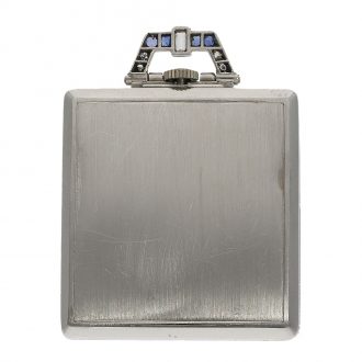 Swiss Art Deco dress watch with platinum open faced case Circa 1920