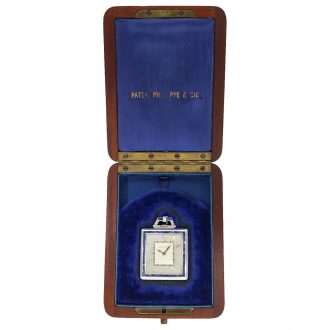 Swiss Art Deco dress watch with platinum open faced case Circa 1920